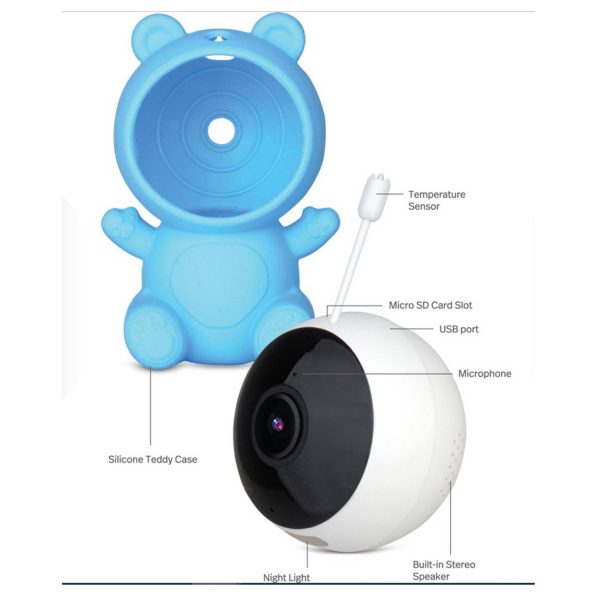 New DGTEC Teddy Smart Full HD Baby Monitor Blue iOS Android App - Image 3