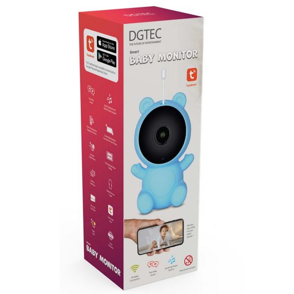 New DGTEC Teddy Smart Full HD Baby Monitor Blue iOS Android App - Image 6