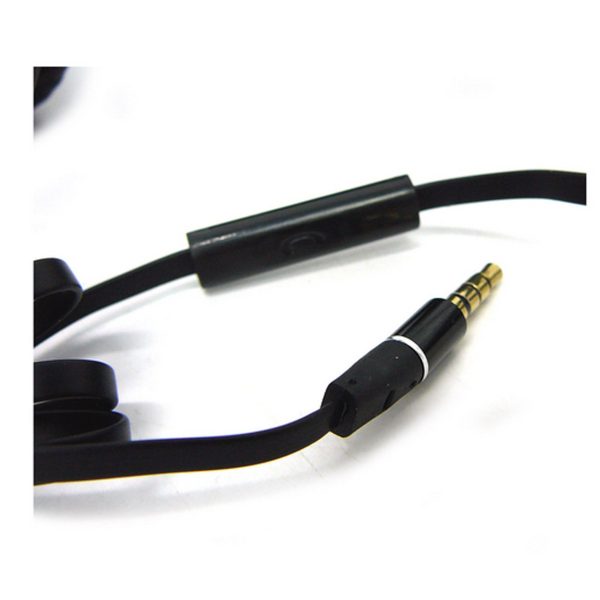 Black Holysmoke Motif On Ear Foldable Headphones - Image 2