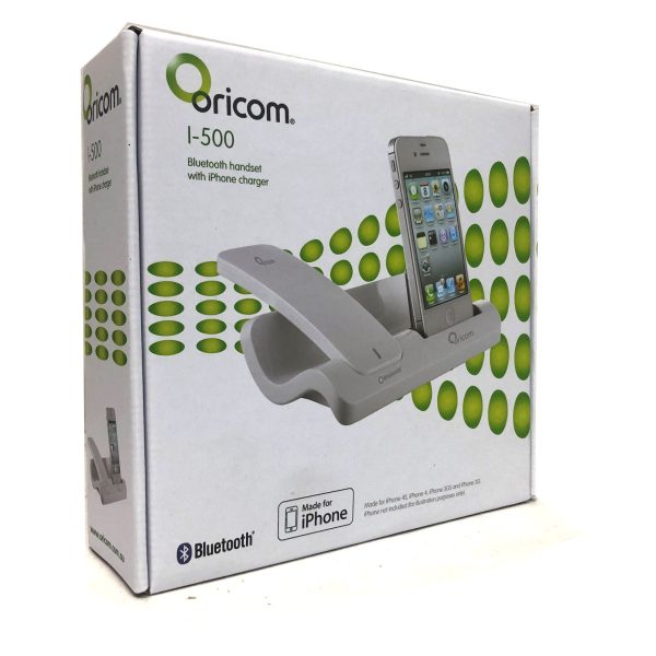 Oricom 30 Pin iPhone 4 4s iPod Charger & Cordless Bluetooth Handset white - Image 2