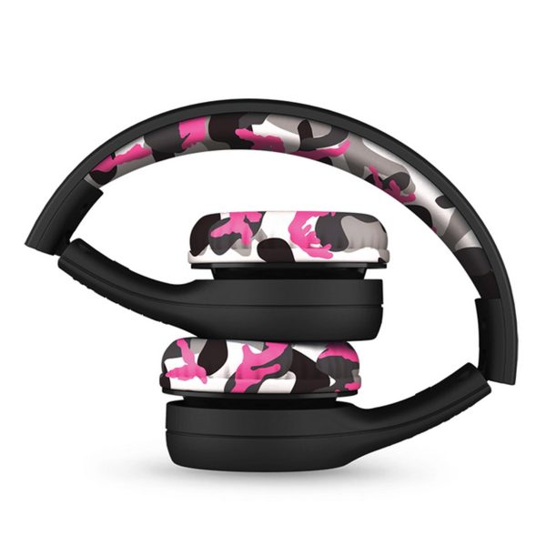 LilGadgets Connect + Childrens Kids Wired Headphones Pink Camo - Image 2