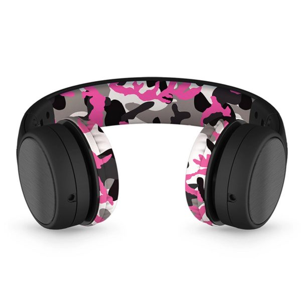 LilGadgets Connect + Childrens Kids Wired Headphones Pink Camo - Image 4