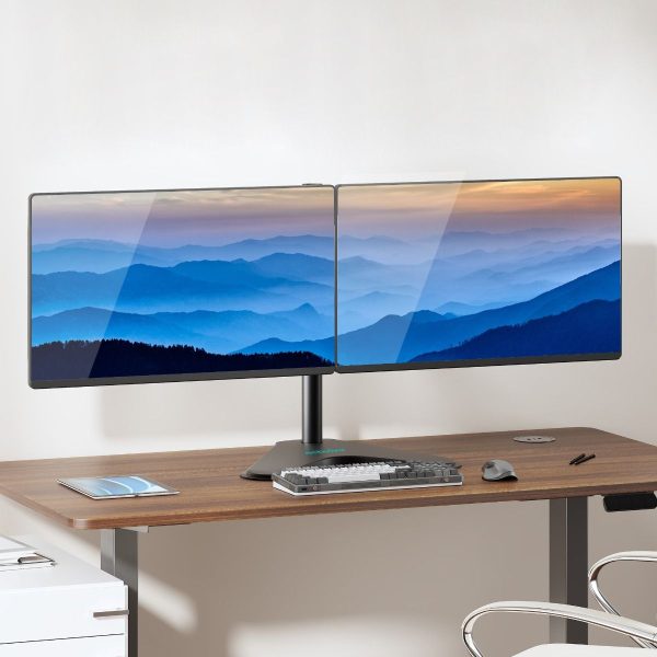 activiva Dual-Screen Articulating Monitor Arm with Free-Standing Desktop Base - Image 3