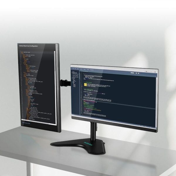 activiva Dual-Screen Articulating Monitor Arm with Free-Standing Desktop Base - Image 6