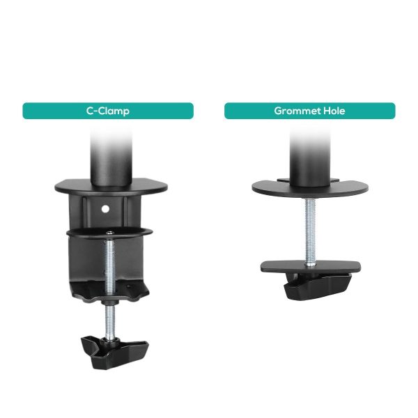 activiva Dual-Screen Articulating Monitor Arm with Interchangeable Laptop Holder - Image 7