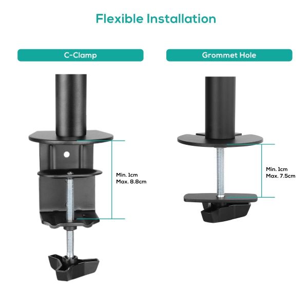 activiva ErgoLife Single Monitor Screen Double Joint Monitor Arm - Image 5