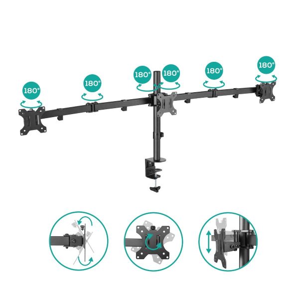 activiva Triple-Screen Articulating Monitor Arm - Image 3