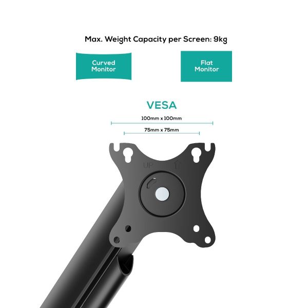 activiva Ergolife Single-Screen Gas Spring Monitor Arm - Image 2