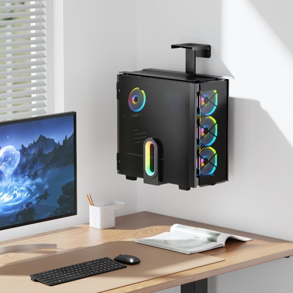 activiva RGB Ultra-Wide Adjustable Wall & Under-Desk Gaming PC Mount - Image 6