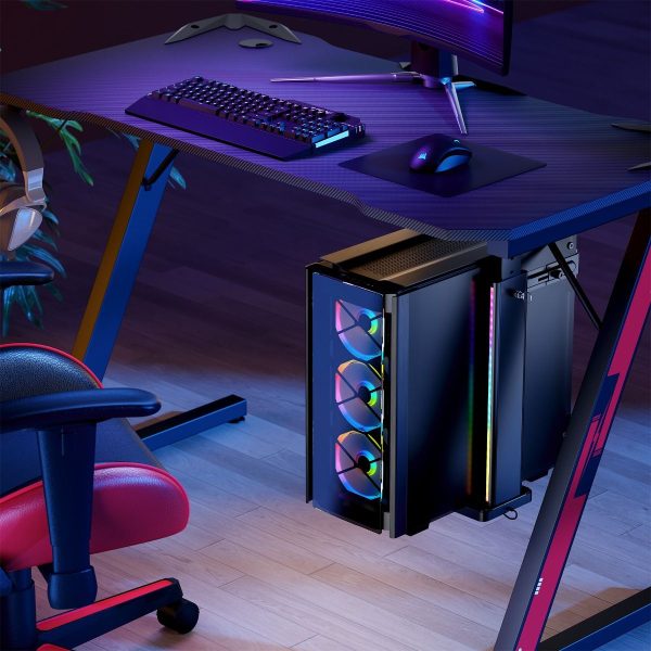 activiva RGB Ultra-Wide Adjustable Wall & Under-Desk Gaming PC Mount - Image 7