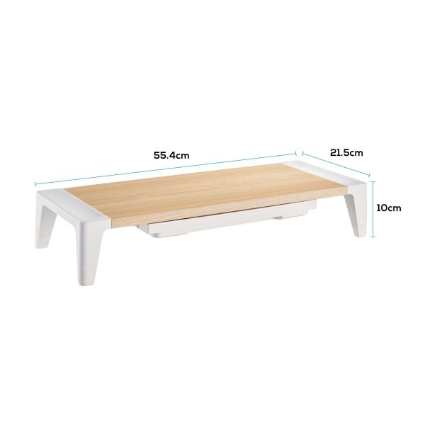 activiva Ergolife Monitor Stand Riser with Storage Drawer - Image 7