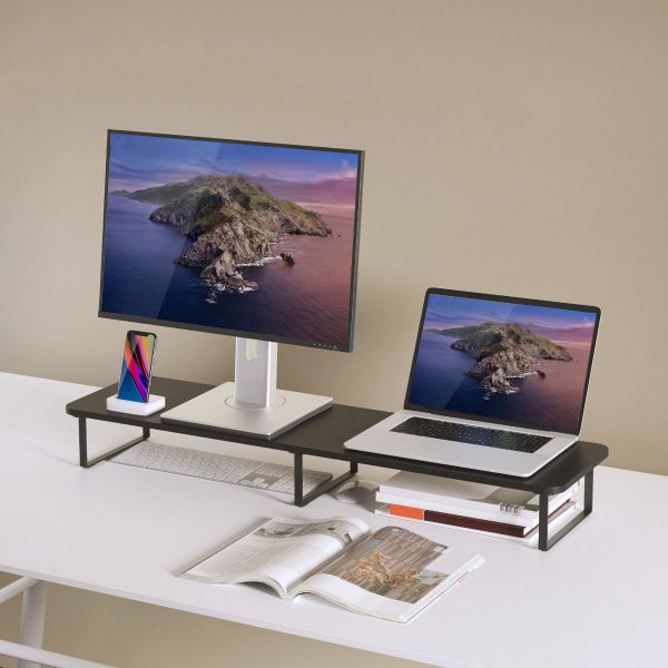 activiva Black Dual Monitor Riser - Image 5
