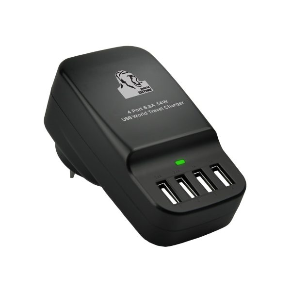 mbeat Gorilla Power 34W 4-Port USB Travel Charger (US/UK/EU/AUS) - Image 2