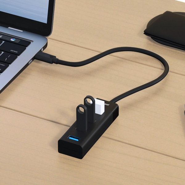 mbeat USB-C to 4-Port 3.0 Hub - Black - Image 4