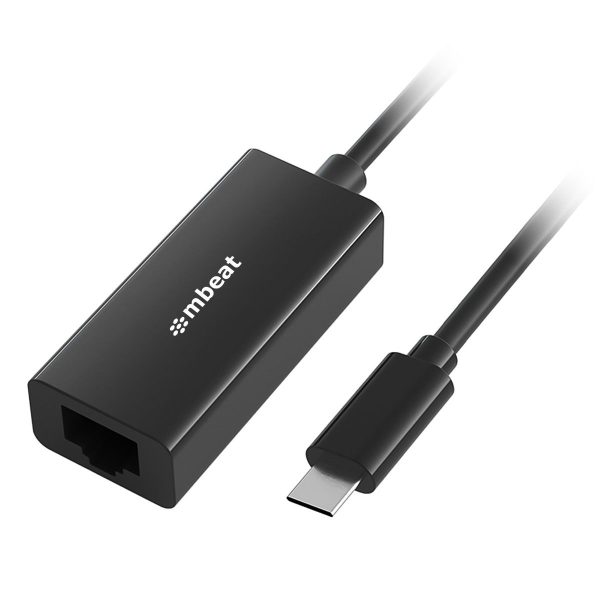 mbeat USB-C Gigabit LAN Ethernet Adapter - Black - Image 2