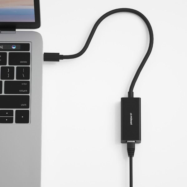 mbeat USB-C Gigabit LAN Ethernet Adapter - Black - Image 3