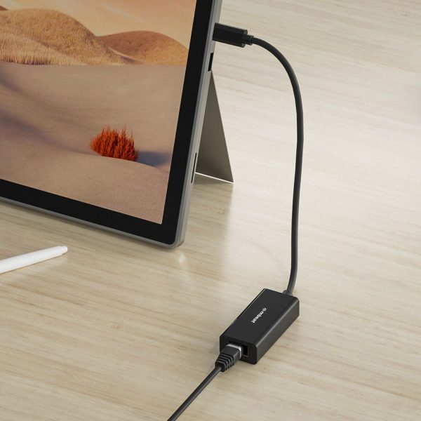 mbeat USB-C Gigabit LAN Ethernet Adapter - Black - Image 4