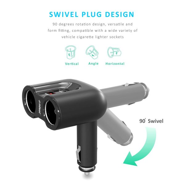 mbeat Gorilla Power Dual Port USB-C & QC 3.0 Car Charger - Image 3