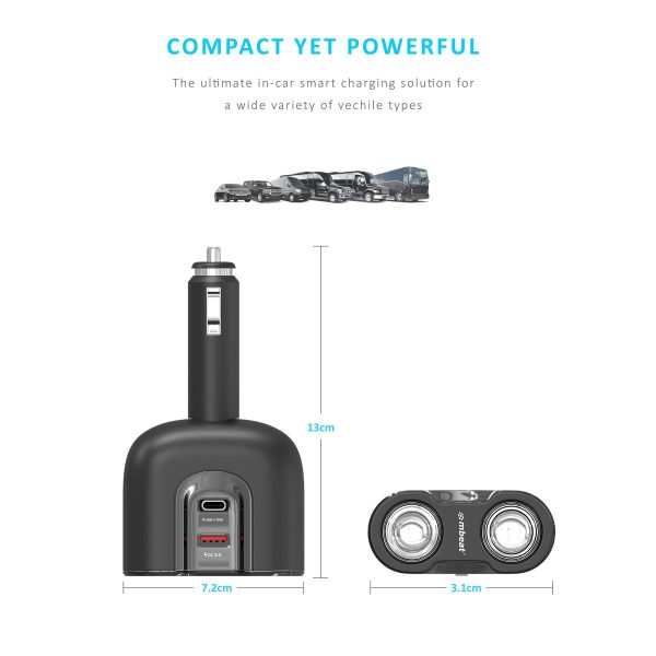 mbeat Gorilla Power Dual Port USB-C & QC 3.0 Car Charger - Image 5