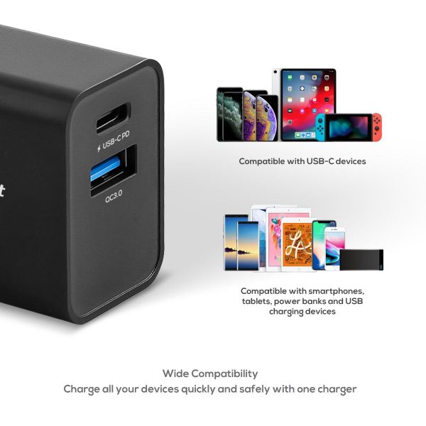 mbeat Gorilla Power 18W Dual Port USB-C PD & QC3.0 Charger - Image 4
