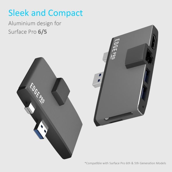 mbeat Edge Pro Multifunction USB- C Hub with LAN for Microsoft Surface Pro Gen 5/6 - Image 2