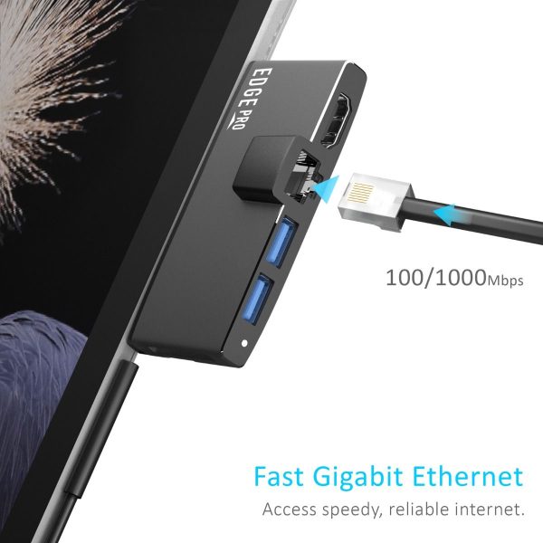 mbeat Edge Pro Multifunction USB- C Hub with LAN for Microsoft Surface Pro Gen 5/6 - Image 5