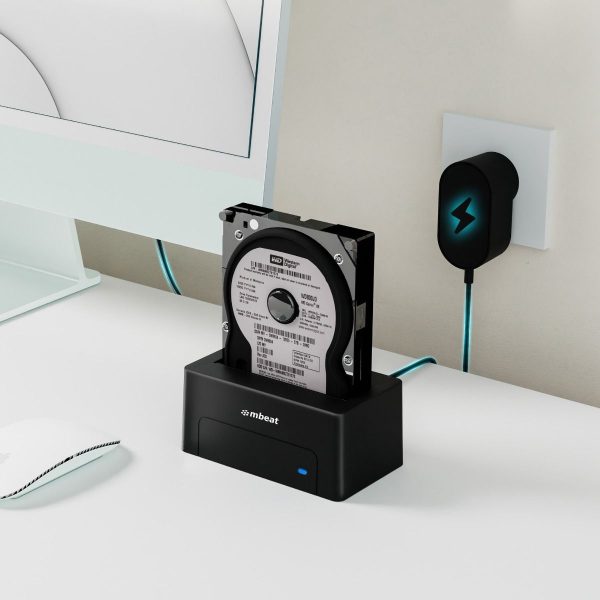 mbeat D1 USB 3.0 3.5" & 2.5" SATA HDD Docking Station - Black - Image 2