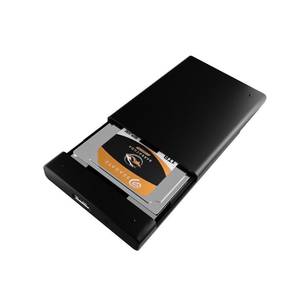 mbeat A2 Slim Tool-Free USB 3.0 2.5" SATA HDD Enclosure - Black - Image 3