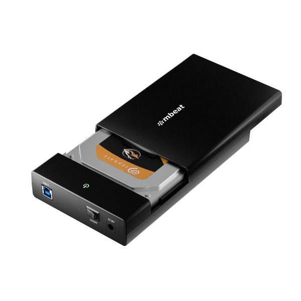 mbeat C1 Tool-Free USB 3.0 3.5" & 2.5" SATA HDD Enclosure - Black - Image 3