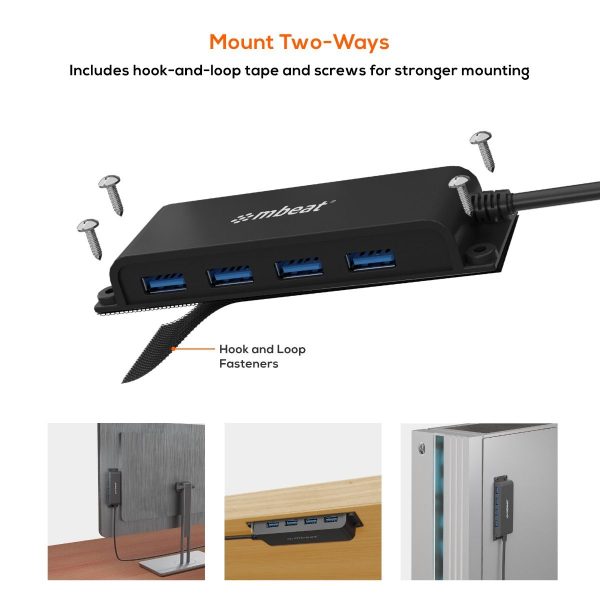 mbeat Mountable 4-Port USB-C Hub - Image 4