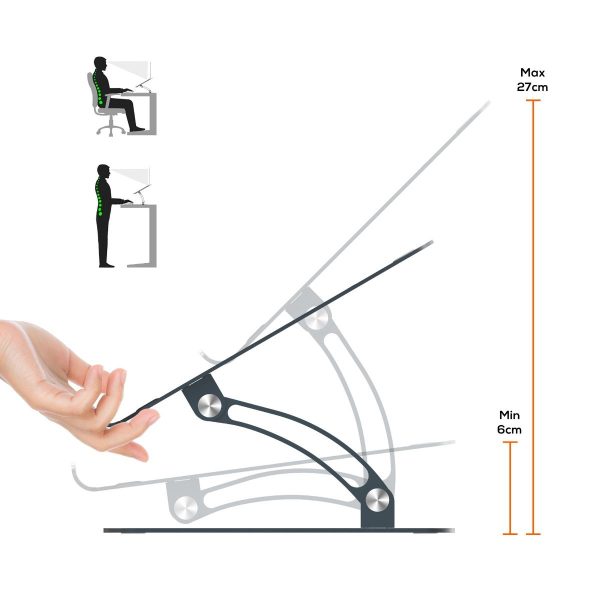 mbeat Stage S6 Adjustable Elevated Laptop and MacBook Stand - Image 3