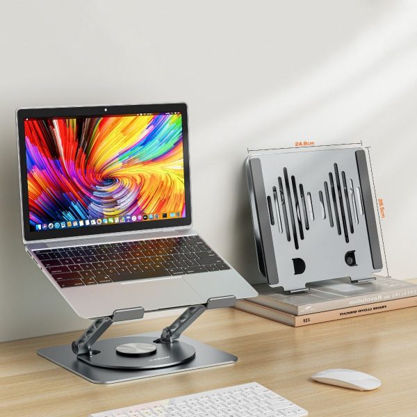 mbeat Stage S7 Rotating and Height-Adjustable Laptop Stand - Space Grey - Image 6
