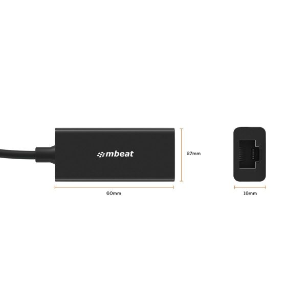 mbeat USB 3.0 Gigabit LAN Ethernet Adapter - Black - Image 7