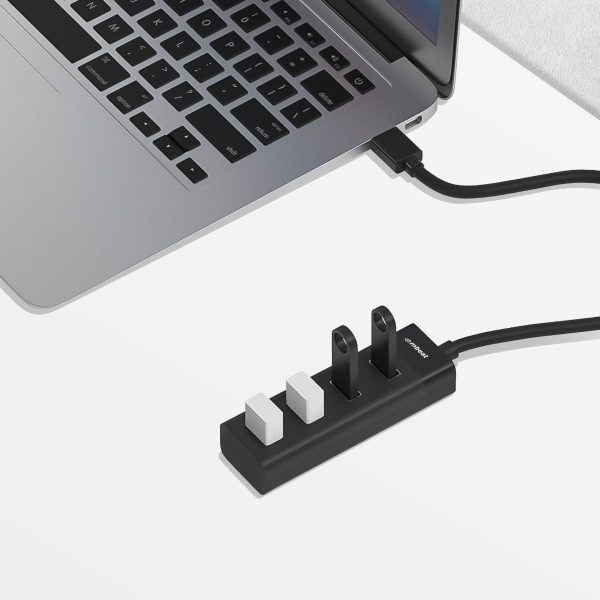 mbeat 4-Port USB 3.0 Hub - Black - Image 2