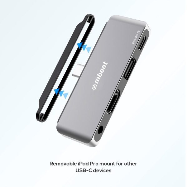 mbeat Elite Mini 4-In-1 USB-C Mobile Hub for iPad Pro, USB-C Tablet and Laptop - Image 5