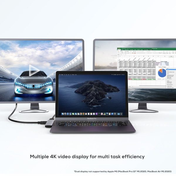 mbeat Elite Mini 6-In-1 Dual HDMI USB-C Hub for MacBook Pro - Image 3