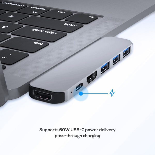 mbeat Elite Mini 6-In-1 Dual HDMI USB-C Hub for MacBook Pro - Image 4