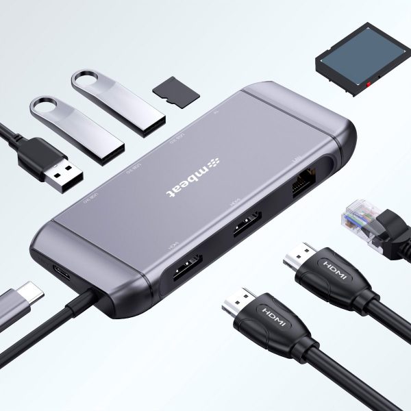 mbeat Elite X11 Dual HDMI USB-C Multifunction Docking Station - Image 3