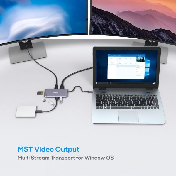 mbeat Elite X11 Dual HDMI USB-C Multifunction Docking Station - Image 5
