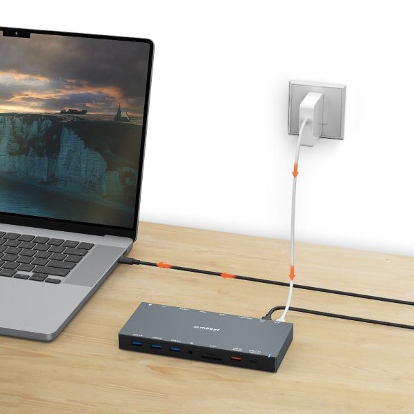 mbeat 15-in-1 Triple Display USB-C Dock (2 x HDMI & 1 x Display Port) - Image 9