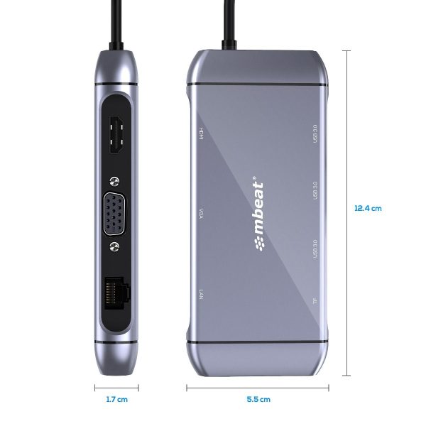 mbeat Elite X9 9-In-1 USB-C Docking Station - Image 8