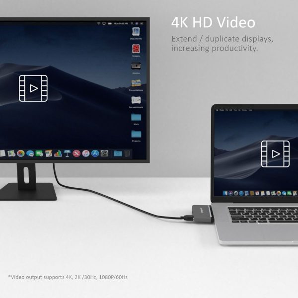 mbeat Essential Pro 5-in-1 USB- C Hub ( 4K HDMI Video, USB-C PD Pass Through Charging, USB 3.0 x 2, USB-C x 1) - Image 4