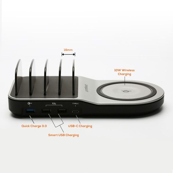 mbeat Gorilla Power 50W Qi Certified Multi-Device USB & Wireless Charging Dock - Image 5
