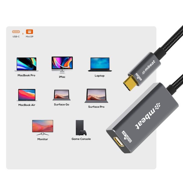 mbeat Tough Link USB-C to Mini DisplayPort Adapter - Image 3
