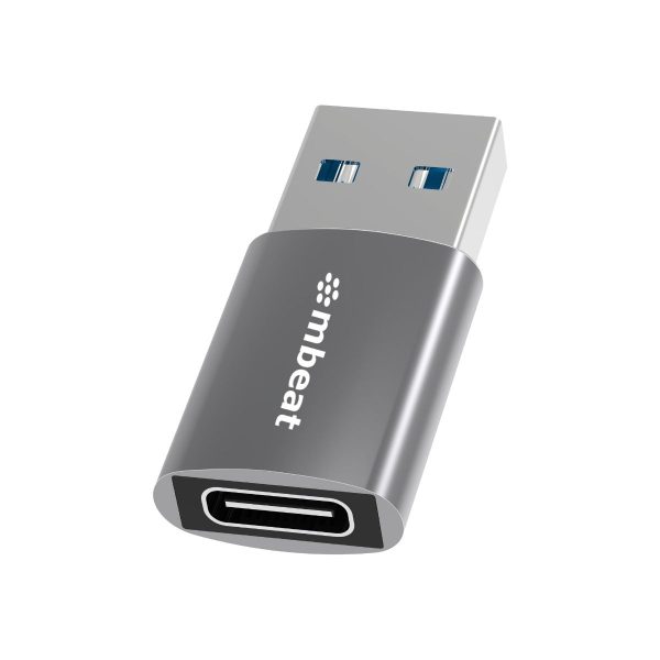 mbeat Elite USB 3.0 (Male) to USB-C (Female) Adapter - Space Grey - Image 2