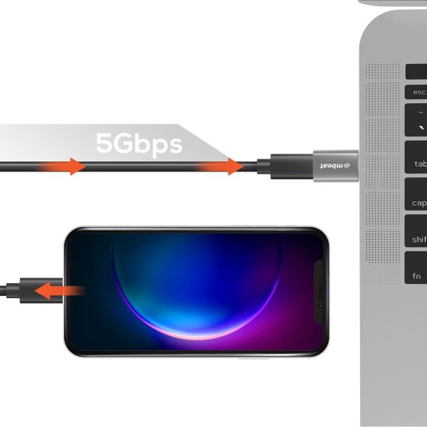 mbeat Elite USB 3.0 (Male) to USB-C (Female) Adapter - Space Grey - Image 4