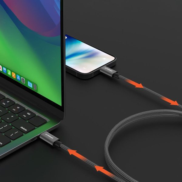mbeat Tough Link 1.8m USB 3.2 Gen2 USB-C Cable - Space Grey - Image 4