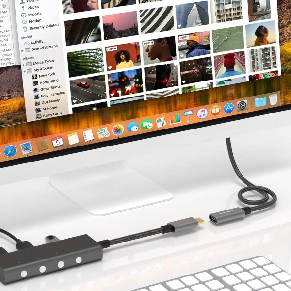 mbeat Tough Link 1m USB 3.2 Gen2 USB-C Extension Cable - Space Grey - Image 2