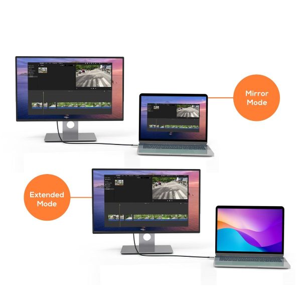 mbeat Tough Link 1.8m 4K USB-C to Display Port Cable - Space Grey - Image 4