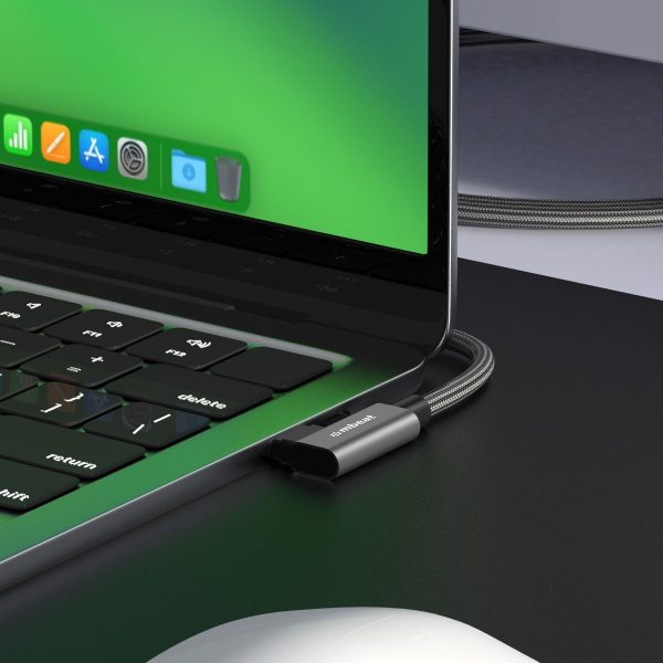 mbeat Tough Link 1.8m L-Shape USB 3.2 Gen2 USB-C Cable - Space Grey - Image 2